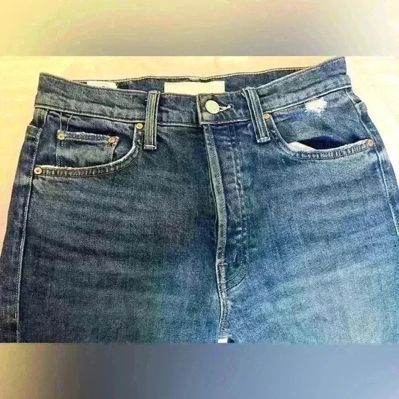 Mother Denim Tomcat Straight Leg Jean in Playing With Scissors Size 26 - Picture 6 of 15